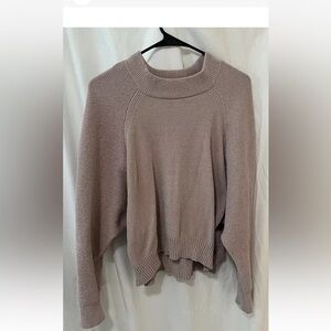 Express Size Large Pink Crop Sweater.